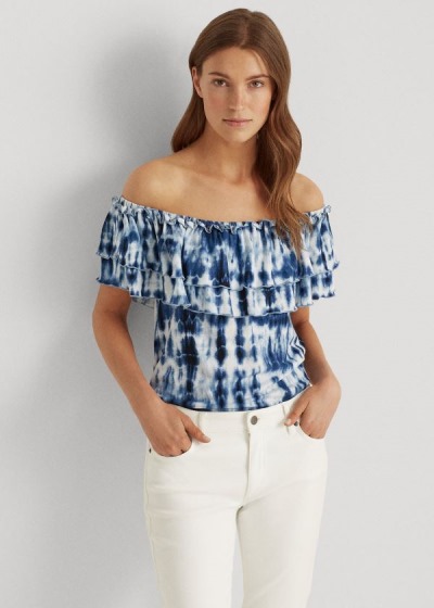 Women's Ralph Lauren Tie-Dye Off-the-Shoulder Tops | 347290OBZ